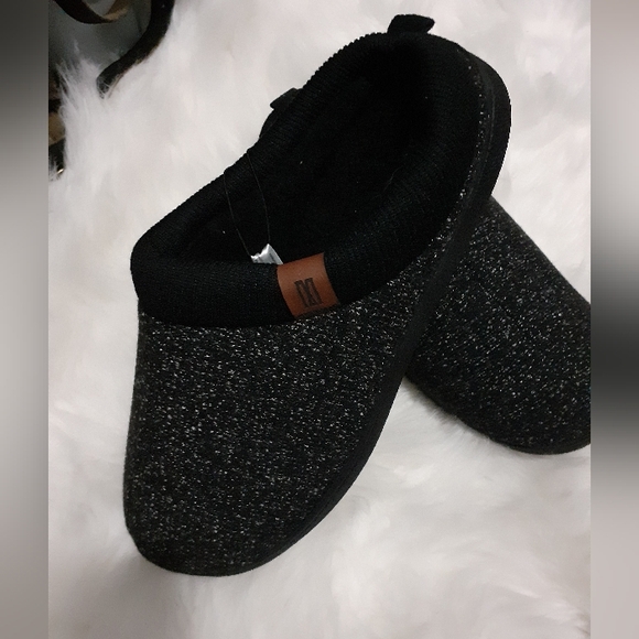 NWT Merrimac Size 10-11 Memory Foam Black Slippers - Picture 5 of 5